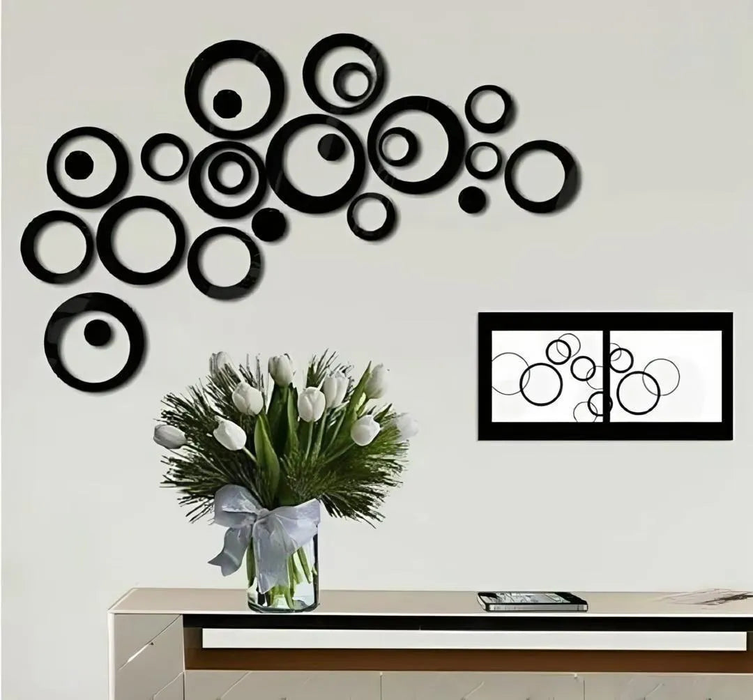 MZ1261200091MRTS 24 Pcs Abstract Art Wall Art – Elevate Your Space with Stylish Decor