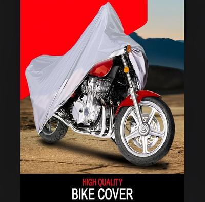 Bike Top Cover Water & Scratch Proof Bike Top Cover Bike PARACHUTE with Pu Coating - Fits for cd70CC, and 125cc all bikes
