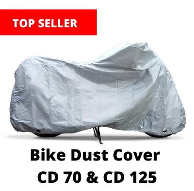 Bike Top Cover Water & Scratch Proof Bike Top Cover Bike PARACHUTE with Pu Coating - Fits for cd70CC, and 125cc all bikes