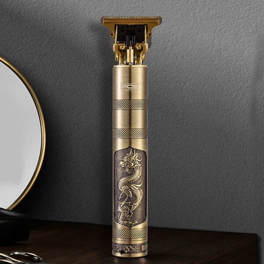 T9 Trimmer - Vintage T9 Gold Hair Trimmer - Premium Body Dragon Shape T9 Hair Trimmer Plastic Body