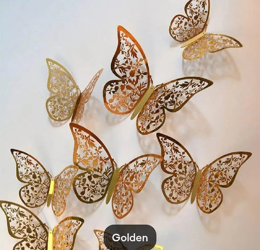 MZ859200429REIL Wall Decorative Piece Butterflys pack Of 6