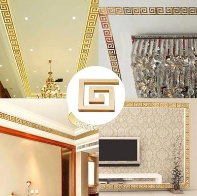 MZ93620004PKSR Golden Wall Mirror, 6 Pcs